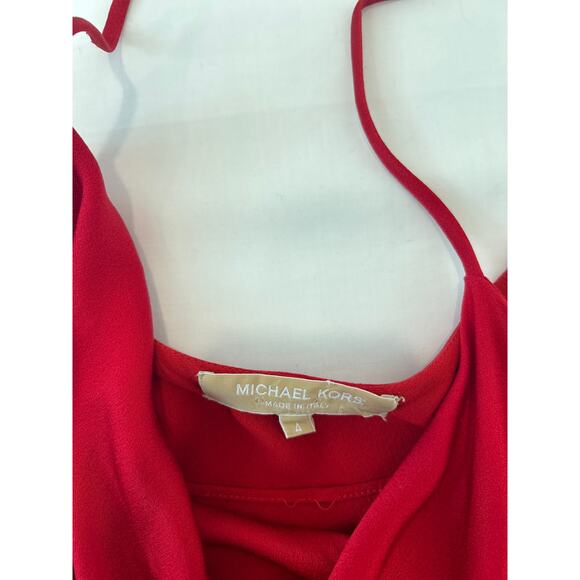 Micheal Kors women's Red Sexy Vintage 90's Mini Dress Size 4 Size 2 - Picture 2 of 8